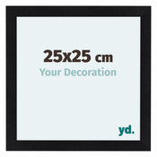 Como MDF Bilderrahmen 25x25cm Schwarz Matt Vorne Messe | Yourdecoration.at