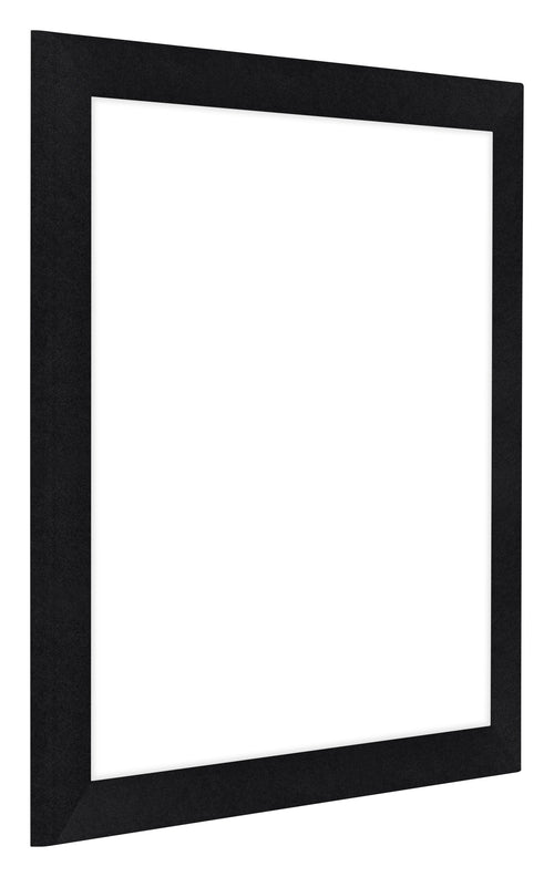 Como MDF Bilderrahmen 25x25cm Schwarz Matt Vorne Schrag | Yourdecoration.at