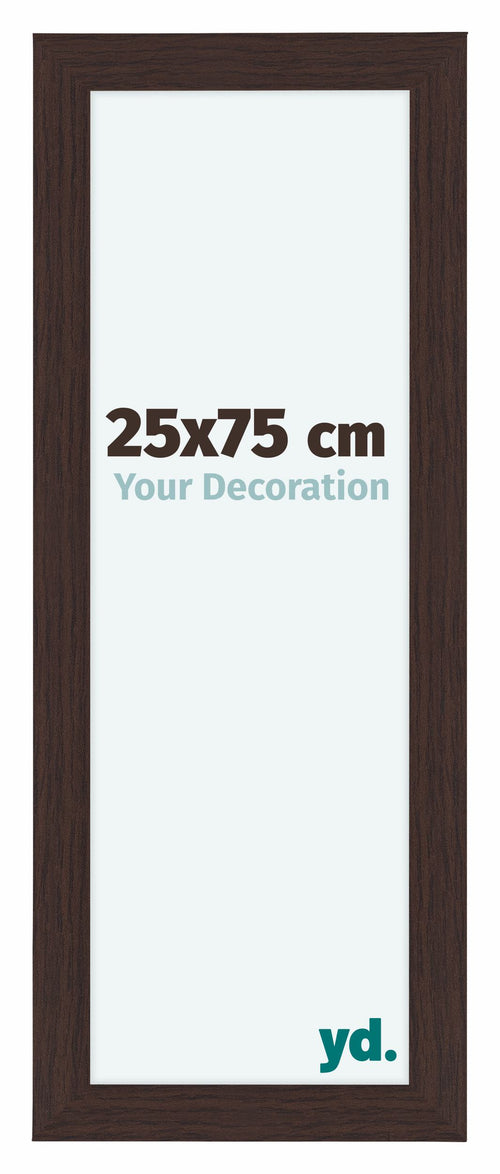 Como MDF Bilderrahmen 25x75cm Eiche Dunkel Vorne Vorne | Yourdecoration.at