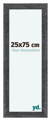 Como MDF Bilderrahmen 25x75cm Grau Gewischt Vorne Vorne | Yourdecoration.at