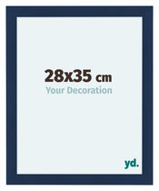 Como MDF Bilderrahmen 28x35cm Dunkelblau Gewischt Vorne Messe | Yourdecoration.at