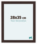 Como MDF Bilderrahmen 28x35cm Eiche Dunkel Vorne Messe | Yourdecoration.at