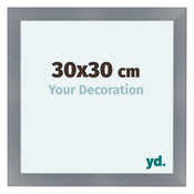 Como MDF Bilderrahmen 30x30cm Aluminium Geburstet Vorne Messe | Yourdecoration.at