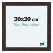 Como MDF Bilderrahmen 30x30cm Eiche Dunkel Vorne Messe | Yourdecoration.at