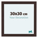 Como MDF Bilderrahmen 30x30cm Eiche Dunkel Vorne Messe | Yourdecoration.at