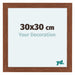 Como MDF Bilderrahmen 30x30cm Nussbaum Vorne Messe | Yourdecoration.at