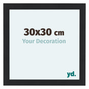 Como MDF Bilderrahmen 30x30cm Schwarz Gemasert Vorne Messe | Yourdecoration.at