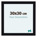 Como MDF Bilderrahmen 30x30cm Schwarz Hochglanz Vorne Messe | Yourdecoration.at