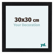 Como MDF Bilderrahmen 30x30cm Schwarz Matt Vorne Messe | Yourdecoration.at