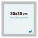 Como MDF Bilderrahmen 30x30cm Weiss Hochglanz Vorne Messe | Yourdecoration.at