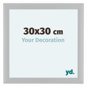 Como MDF Bilderrahmen 30x30cm Weiss Matt Vorne Messe | Yourdecoration.at