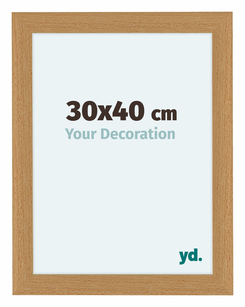 Como MDF Bilderrahmen 30x40cm Buche Vorne Messe | Yourdecoration.at