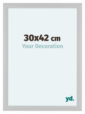Como MDF Bilderrahmen 30x42cm Weiss Hochglanz Vorne Messe | Yourdecoration.at