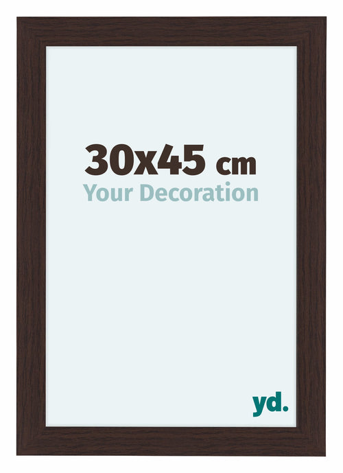 Como MDF Bilderrahmen 30x45cm Eiche Dunkel Vorne Messe | Yourdecoration.at