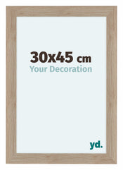 Como MDF Bilderrahmen 30x45cm Eiche Hell Vorne Messe | Yourdecoration.at