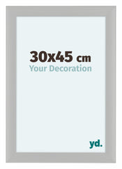 Como MDF Bilderrahmen 30x45cm Weiss Gemasert Vorne Messe | Yourdecoration.at