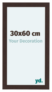 Como MDF Bilderrahmen 30x60cm Eiche Dunkel Vorne Messe | Yourdecoration.at