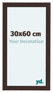 Como MDF Bilderrahmen 30x60cm Eiche Dunkel Vorne Messe | Yourdecoration.at