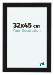 Como MDF Bilderrahmen 32x45cm Schwarz Matt Vorne Vorne | Yourdecoration.at