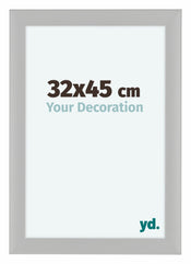 Como MDF Bilderrahmen 32x45cm Weiss Gemasert Vorne Vorne | Yourdecoration.at