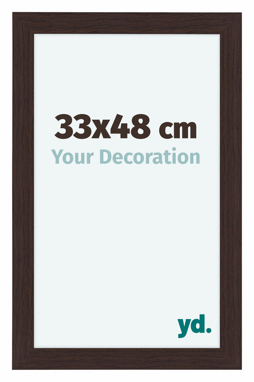 Como MDF Bilderrahmen 33x48cm Eiche Dunkel Vorne Vorne | Yourdecoration.at