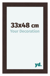 Como MDF Bilderrahmen 33x48cm Eiche Dunkel Vorne Vorne | Yourdecoration.at