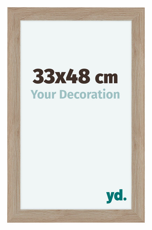 Como MDF Bilderrahmen 33x48cm Eiche Hell Vorne Vorne | Yourdecoration.at