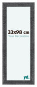 Como MDF Bilderrahmen 33x98cm Grau Gewischt Vorne Vorne | Yourdecoration.at