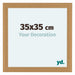 Como MDF Bilderrahmen 35x35cm Buche Vorne Messe | Yourdecoration.at