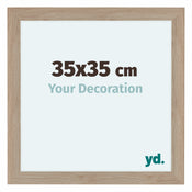 Como MDF Bilderrahmen 35x35cm Eiche Hell Vorne Messe | Yourdecoration.at