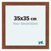 Como MDF Bilderrahmen 35x35cm Nussbaum Vorne Messe | Yourdecoration.at