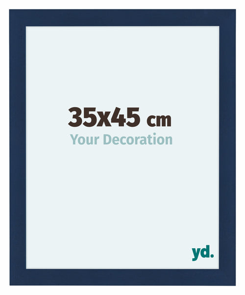 Como MDF Bilderrahmen 35x45cm Dunkelblau Gewischt Vorne Messe | Yourdecoration.at