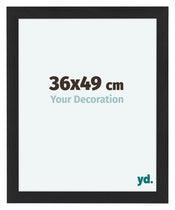 Como MDF Bilderrahmen 36x49cm Schwarz Gemasert Vorne Vorne | Yourdecoration.at