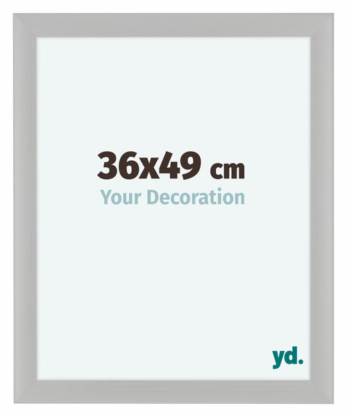 Como MDF Bilderrahmen 36x49cm Weiss Gemasert Vorne Vorne | Yourdecoration.at