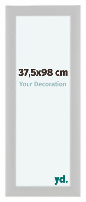 Como MDF Bilderrahmen 37 5x98cm Weiss Gemasert Vorne Messe | Yourdecoration.at