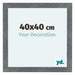 Como MDF Bilderrahmen 40x40cm Eisen Gewischt Vorne Messe | Yourdecoration.at