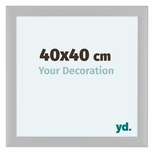 Como MDF Bilderrahmen 40x40cm Weiss Gemasert Vorne Messe | Yourdecoration.at