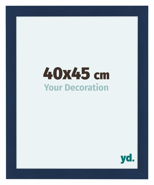 Como MDF Bilderrahmen 40x45cm Dunkelblau Gewischt Vorne Messe | Yourdecoration.at