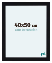 Como MDF Bilderrahmen 40x50cm Schwarz Hochglanz Vorne Messe | Yourdecoration.at