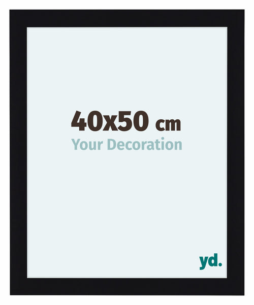 Como MDF Bilderrahmen 40x50cm Schwarz Hochglanz Vorne Messe | Yourdecoration.at