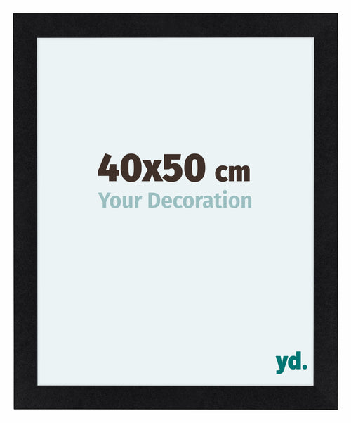 Como MDF Bilderrahmen 40x50cm Schwarz Matt Vorne Messe | Yourdecoration.at