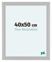 Como MDF Bilderrahmen 40x50cm Weiss Gemasert Vorne Messe | Yourdecoration.at