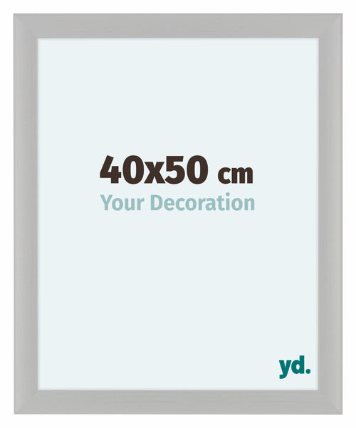 Como MDF Bilderrahmen 40x50cm Weiss Gemasert Vorne Messe | Yourdecoration.at