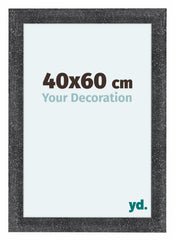 Como MDF Bilderrahmen 40x60cm Grau Gewischt Vorne Messe | Yourdecoration.at