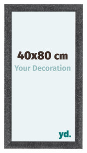 Como MDF Bilderrahmen 40x80cm Grau Gewischt Vorne Messe | Yourdecoration.at