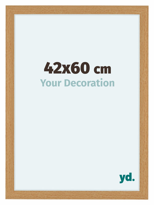 Como MDF Bilderrahmen 42x60cm Buche Vorne Messe | Yourdecoration.at