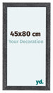 Como MDF Bilderrahmen 45x80cm Grau Gewischt Vorne Messe | Yourdecoration.at