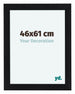 Como MDF Bilderrahmen 46x61cm Schwarz Matt Vorne Vorne | Yourdecoration.at