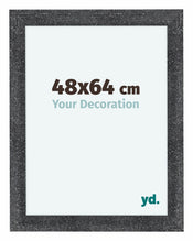 Como MDF Bilderrahmen 48x64cm Grau Gewischt Vorne Messe | Yourdecoration.at