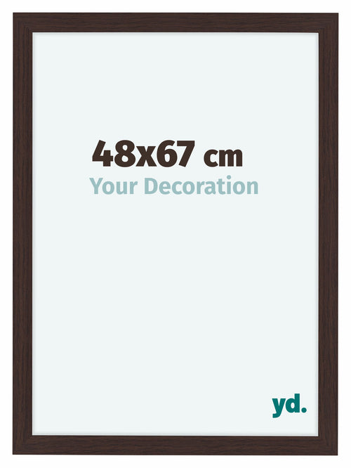 Como MDF Bilderrahmen 48x67cm Eiche Dunkel Vorne Messe | Yourdecoration.at